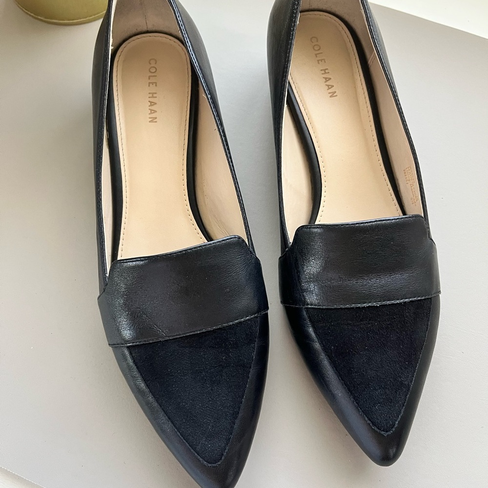 Cole Haan Women's Black Leather Loafers